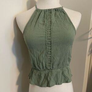 H&M green top size 0